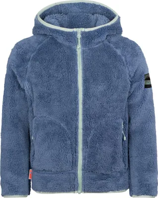 Produktbild von Trollkids Kinder Borgund XT Kapuzenfleecejacke lotus blue/navy 116