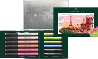 Zdjęcie produktu dla Faber-Castell Pitt Artist, 12 kol., Różne kolory, 12 szt., Pudełko kartonowe