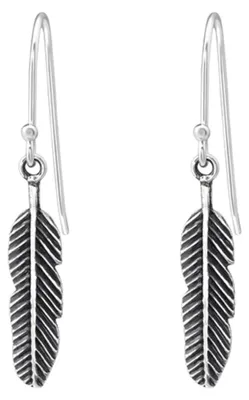 Produktbild von Feder Ohrringe Silber 925