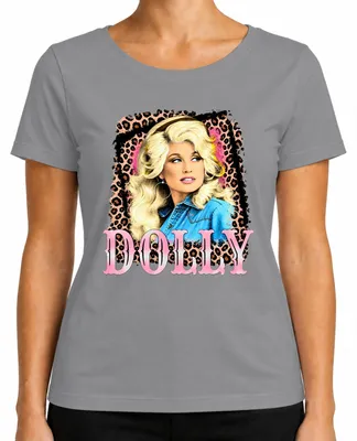 Zdjęcie produktu dla Damska koszulka "Dolly Parton", motyw country, legenda muzyki country, western, kowbojka, kolor: szary, rozmiar: L
