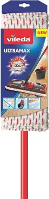 Produktbild von Vileda Ultramax Mop, Faser, Laminat, Kacheln, Holz, Nass, Schwarz, Rot, 35 cm