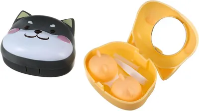 Productafbeelding van Mini Lens Cases - 2 Stuks Draagbare Contactlenscontainers