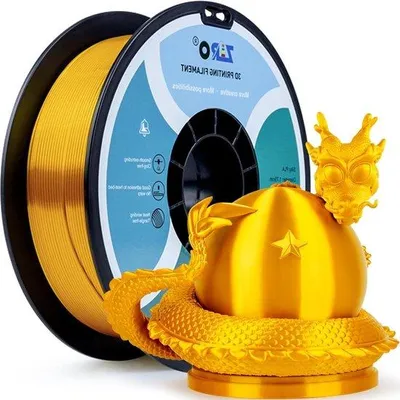 Image de Filament PLA haut de gamme de 1,75 mm, 1 kg, couleur or
