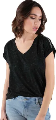 Produktbild von Deeluxe Eyota Kurzarm-t-shirt Schwarz XS Damen Schwarz XS