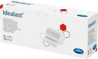 Produktbild von Idealast Binde 6 cmx5 m weiß 10 St