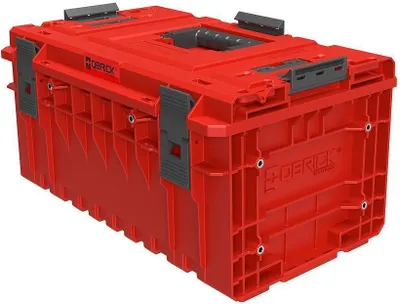 Produktbild von QBRICK® Werkzeugkasten ONE mit zusätzlichen Verbindungsstücken | HxBxT 38,5x58,5x30cm | 38 Liter | Mit Deckgriff | Mit Klemmverschlüsse | Rot | Werkzeugkoffer, Werkzeugbox