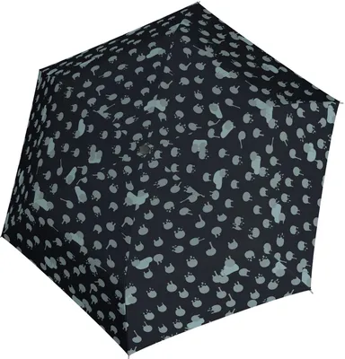 Produktbild von Knirps US.050 Ultra Light Slim Rainy Day Black Regenschirm