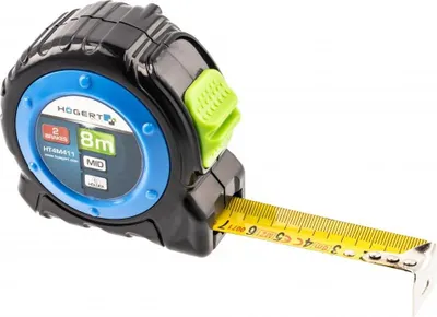Obrázok produktu pre Meter zvinovací 8m x 25mm oceľ HOEGERT HT4M411