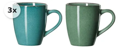 Produktbild von Becher sortiert 350ml 6er Set Amalfi grün
