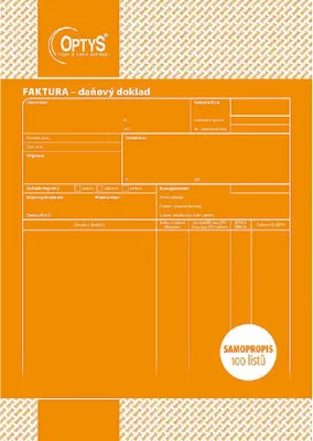 Immagine prodotto di Modulo di fattura Optys, A4, autocopiante, 100 fogli
