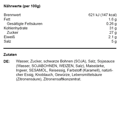 Produktbild von GoTan Original Wok Hoisin Sauce 1000ml Flasche (Süß-Scharfe Sauce)