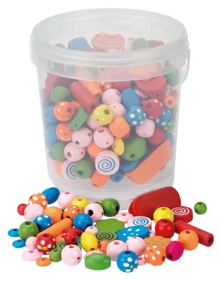 Produktbild von Holzperlen-Mix Dose 180g FSC100%, Glorex