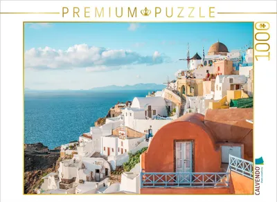 Produktbild von CALVENDO Puzzle Oia Santorini | 1000 Teile Lege-Größe 64x48cm Foto-Puzzle für glückliche Stunden