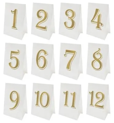 Immagine prodotto di Numeri da tavolo Celebrate, 12 pezzi - Godan