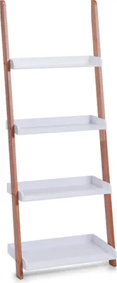 Obrázok produktu pre zeller bočná polica BAMBOO WHT 55x145x30 cm strieborná