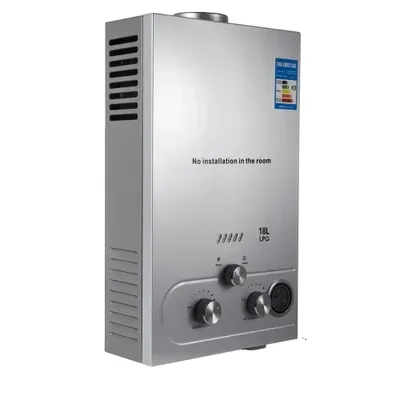 Obrázek produktu pro Ohřívač vody na LPG, přenosný průtokový ohřívač vody, několik bezpečnostních ochran, výkon 8-18 l/min, 248" x 138" x 59"
