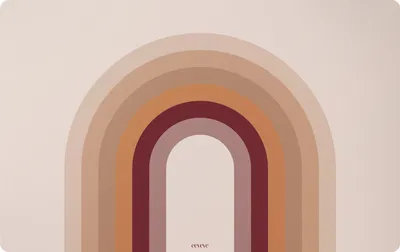 Produktbild von eeveve Schreibtisch-Matte / Schreibtischunterlage, Farbe:Retro Bow - Peach