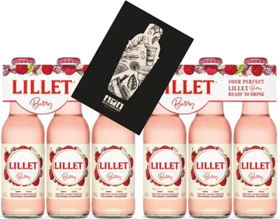 Produktbild von Lillet Berry 6er Set ready to drink 6x 200ml (10,3% vol) Lillet Wild Berry Strawberry Raspberry Mischgetränk- [Enthält Sulfite]