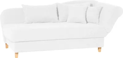 Produktbild von Recamiere mit Armteil rechts klappbar Katia Bezug Veloursstoff Buche natur / creme 22703