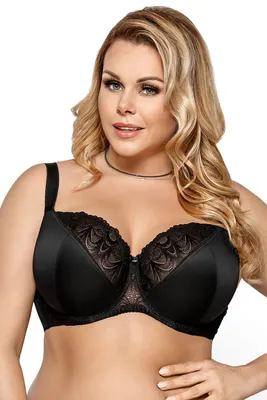 Produktbild von Gorsenia  k425 casablanca dame soft bh bügel große brüste, schwarz, 70i