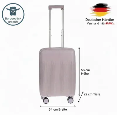 Produktbild von Kleiner Herren Koffer Handgepäck Bordgepäck Reisekoffer 34x56x22 cm IATA Standard passend für Wizzair Ryanair
