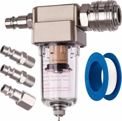 Obrázek produktu pro Filtr stlačeného vzduchu, odlučovač vody, odlučovač užitkové vody, rychlé čištění v ceně,