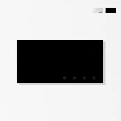 Immagine prodotto di Portachiavi da parete moderno con lavagnetta magnetica Mini - Nero