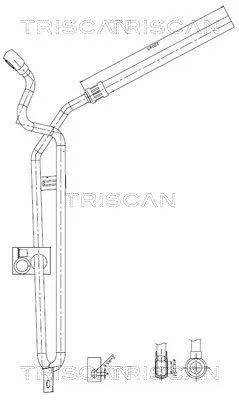Obrázek produktu pro TRISCAN 8516 11031 Servořez pro BMW 3 Sedan (E36) od hydraulického čerpadla k převodovce řízení