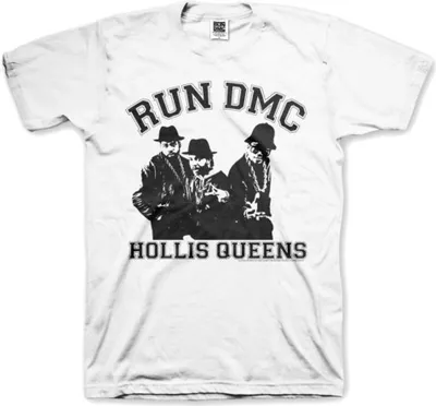 Produktbild von Run DMC Hollis Queen Pose White L T-Shirt