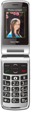 Produktbild von Beafon SL645 LTE - 4G, Silver Line, Großtastenklapphandy, schwarz-silber