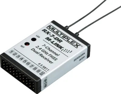 Produktbild von MULTIPLEX RX-7-DR, Radio-Controlled (RC) Model Parts, 34 mm, 49 mm, 11,5 mm, 25 g