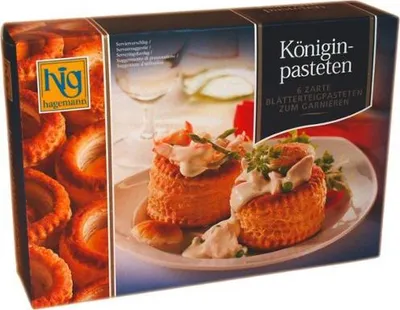 Produktbild von Hig Hagemann Zarte Königinpasteten zum Garnieren 150g