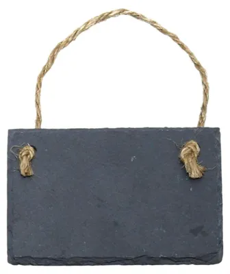 Produktbild von Esschert Design Schiefer Pflanzschild Rechteckig L 12 x 8,2 cm