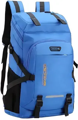 Productafbeelding van CarryQuest® - Rugzak voor buitenshuis, 60 liter, polyester, blauw