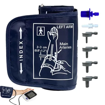 Blutdruckmanschette für Arm, 17–22 cm, mit 6 Anschlussstücken
