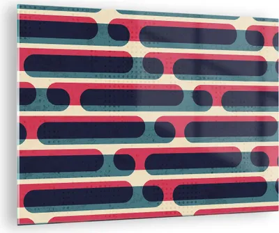 Produktbild von Bilder auf glas - Einteilig - Abstraktion Muster Modern - 70x50cm - Glasbilder - Wandbilder - Bilder - zum Aufhängen bereit - Wanddekoration aus Glas - Glas Bilder - Wandbild auf Glas - GAA70x50-4200