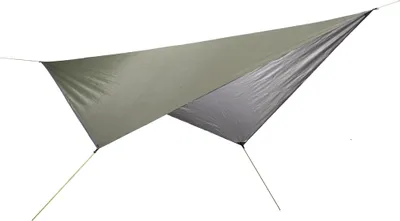 Obrázok produktu pre MAJESTIC SPORT Plachta 3,6x2,8M Vodotesná, kempingové príslušenstvo, s očkom, hliníkovými kolíkmi a nylonovými lanami, ultraľahká prenosná, pre hojdaciu sieť, outdoorová ryža