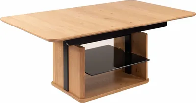 Produktbild von Couchtisch höhenverstellbar und ausziehbar Cissy 120x54x70 Wildeiche