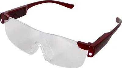 Zdjęcie produktu dla Okulary powiększające, zoom o 160%, z oświetleniem LED, lupa w okularach