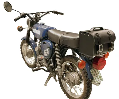 Produktbild von Lederne Hintertasche mit Schnellverschluss für Simson Motorräder