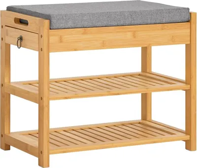 Obrázok produktu pre Skriňa na topánky SoBuy | 2 police | bambus
