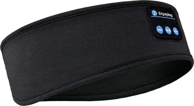 Produktbild von Bluetooth-Sportstirnband Drahtlose Schlafkopfhörer Trainings-Musikstirnband Schwarz