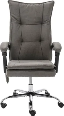 Obrázok produktu pre masážne kancelárske kreslo vidaXL Grey Fabric