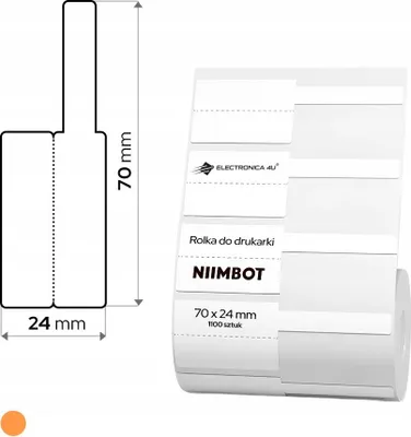 Obrázok produktu pre Samolepiace tepelné štítky pre Niimbot K3 pre káble 40x24+30 1110 ks