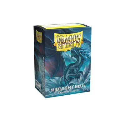 Image de Manchons Dragon Shield Mat – Bleu Minuit (100 pièces)