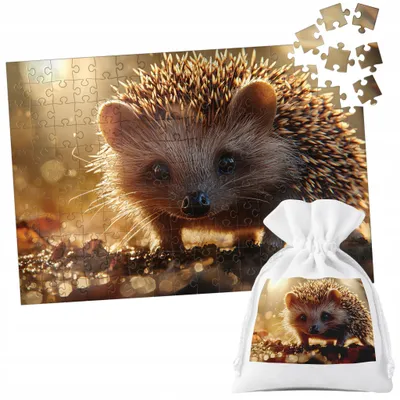 Image de Puzzle Tradycyjne - Zwierzęta Dzikie Leśne Jeż Jeżyk - 252El