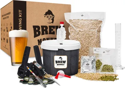 Produktbild von Brew Monkey® Bierbrauset IPA Bier | Komplett Set 5 Liter Bier | 5,7% Vol. | Bier Brauen Set | Männergeschenke | Bier Geschenke für Männer | Geburtstagsgeschenk für Männer