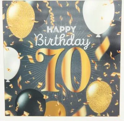 Produktbild von Depesche 3D Klappkarte 006C zum 70.Geburtstag