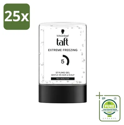 Obrázek produktu pro 25 kusů gelu Taft Men Power Gel Extreme, silná fixace, objem 300 ml – velkopack