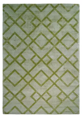 Immagine prodotto di Tappeto a pelo corto Luxury 310 in viscosa verde